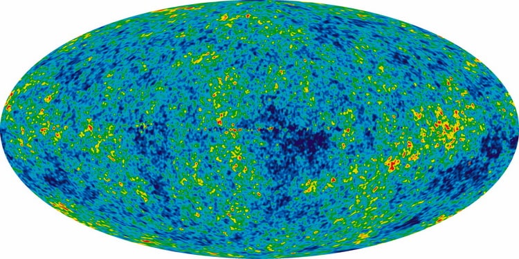 نقشه «تابش زمینه کیهانی» Cosmic Microwave Background (CMB) جهان هستی