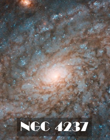 کهکشان NGC 4237 با ظاهری شبیه پنبه