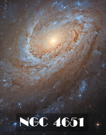 کهکشان مارپیچی NGC-4651 معروف به کهکشان چتری