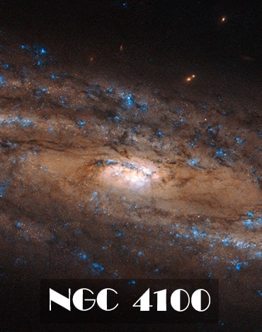 ثبت تصویر کهکشان مارپیچی NGC-4100 توسط هابل