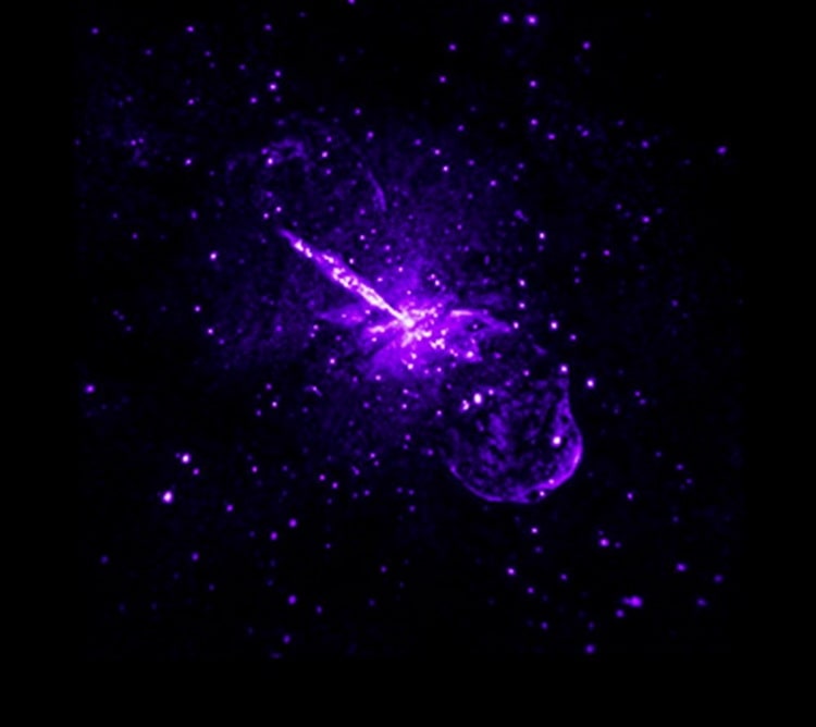 تصویر کهکشان قنطورس A: اشعه ایکس