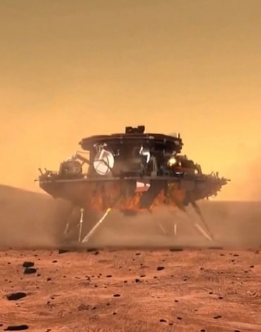 فرود موفقیت‌آمیز مریخ‌نورد ژورانگ بر روی سطح مریخ