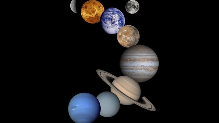 همهٔ سیارات دیگر منظومهٔ شمسی می‌توانند درون سیارهٔ مشتری جا بگیرند!