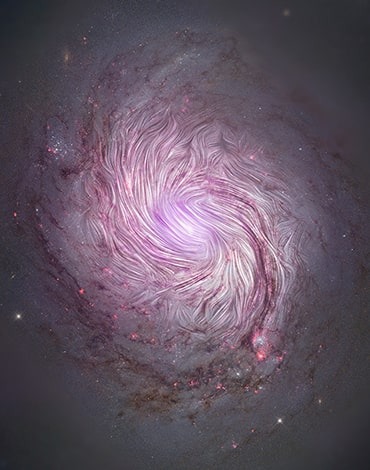 نقش میدان‌های مغناطیسی در شکل‌گیری کهکشان‌های مارپیچی