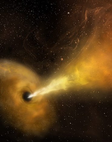 سیاهچاله‌ها به محیط اطرافشان فشار می‌آورند