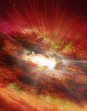 تولد ابرسیاهچاله GNz7q در اوایل عمر کیهان