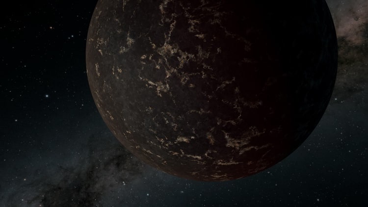 تصویری هنری از سیاره فراخورشیدی LHS 3844 b